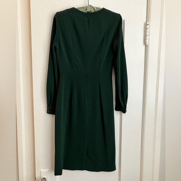 The Fold Forest Green Long-Sleeve Dress EUC - Picture 2 of 7